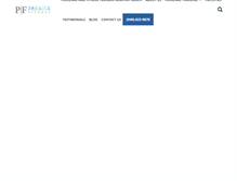 Tablet Screenshot of premierfitnesspersonaltraining.com